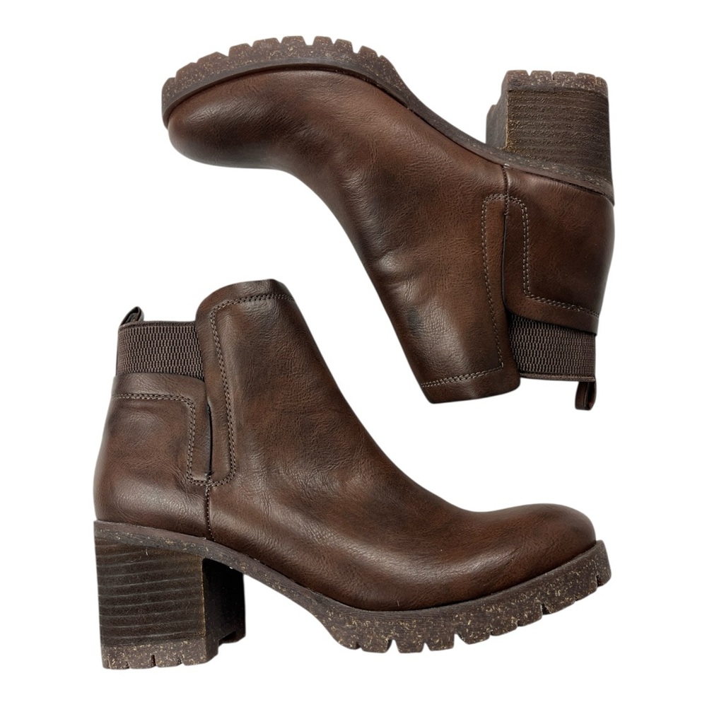 Kork-Ease Dark Brown Ankle Booties
